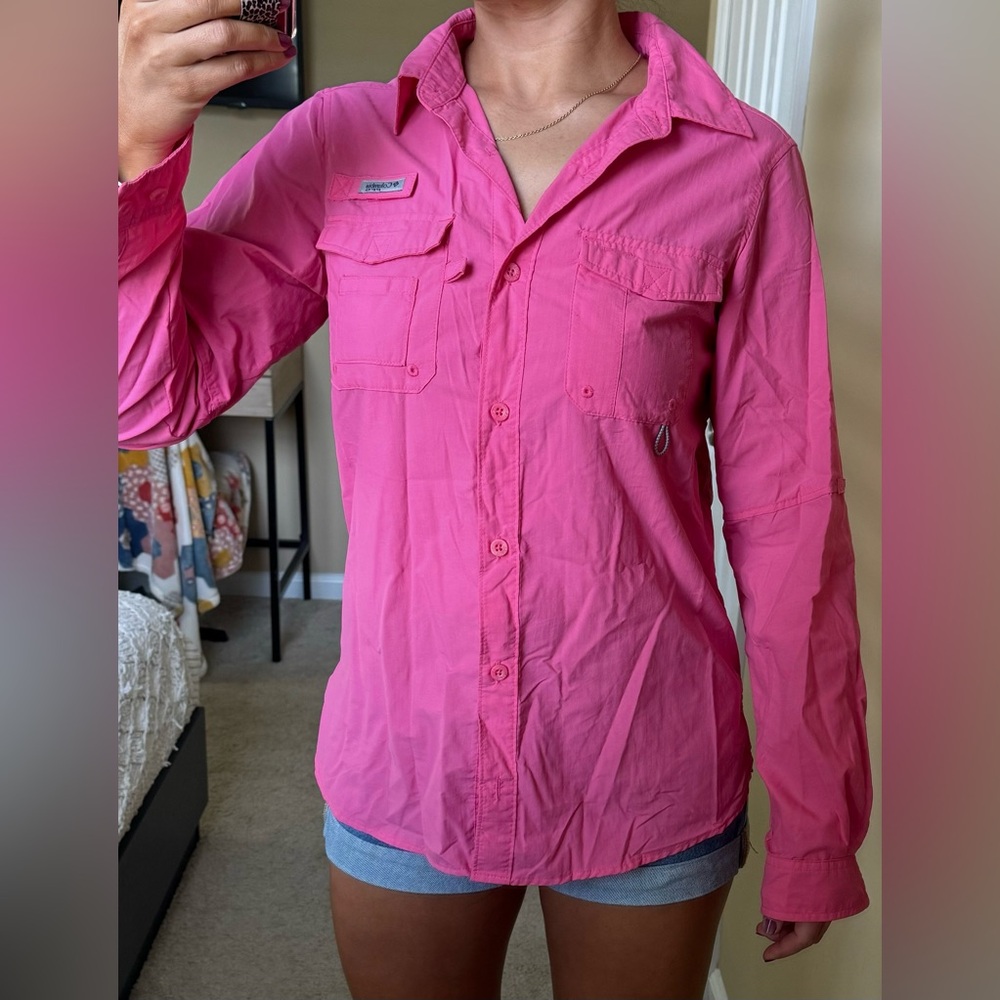 Pink Columbia PFG Bahama Long Sleeve Shirt